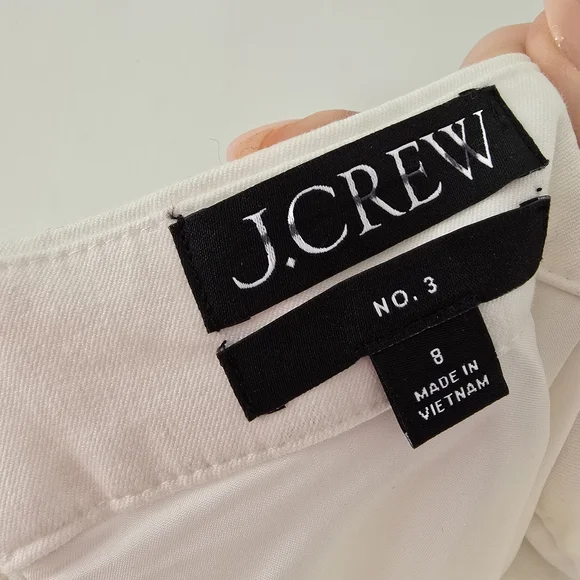 J Crew No. 3 Pencil Skirt Midi Stretchy Off White Bi-Stretch Cotton High Rise 8 - Picture 9 of 12